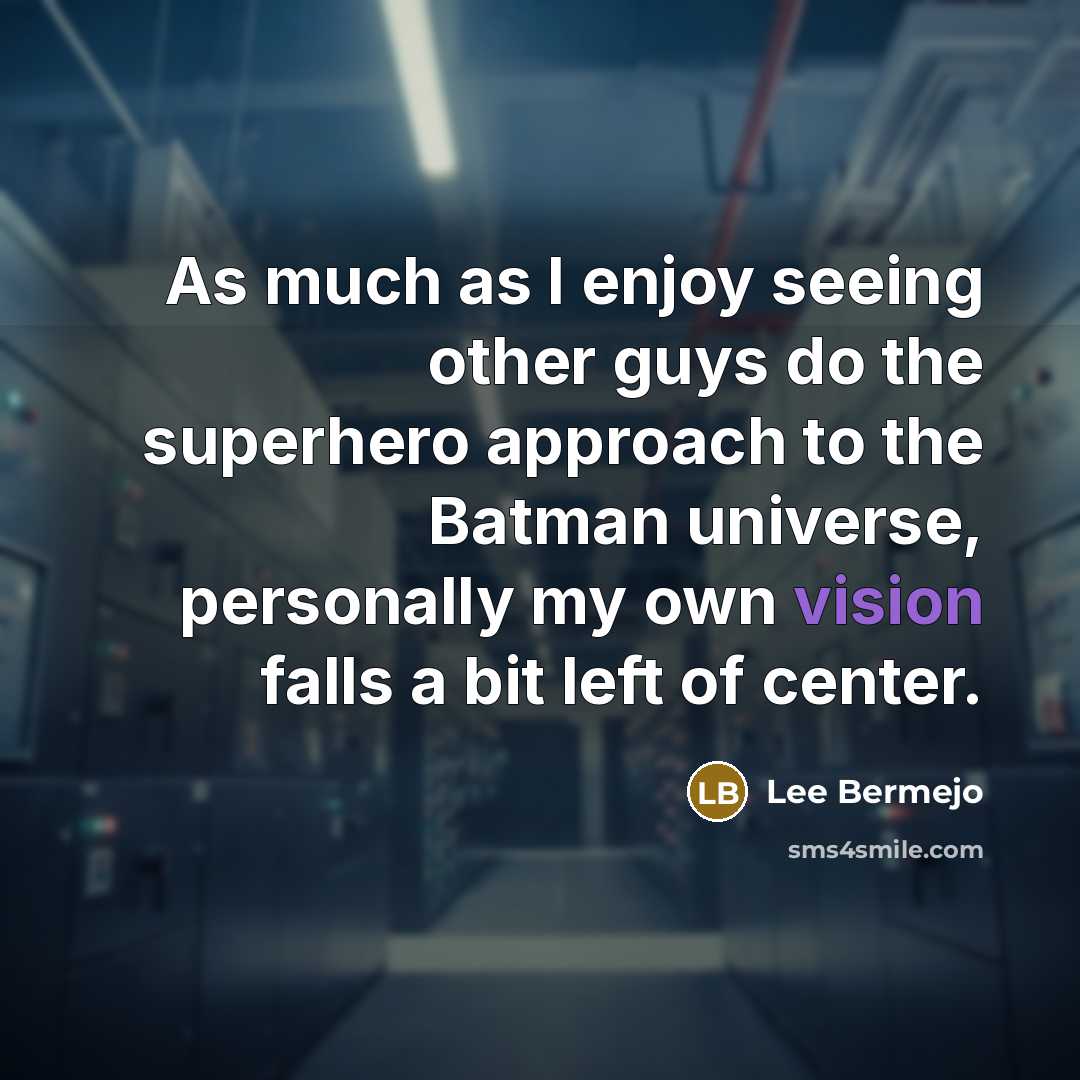 “As much as I enjoy seeing other guys do the…” quote by Lee Bermejo