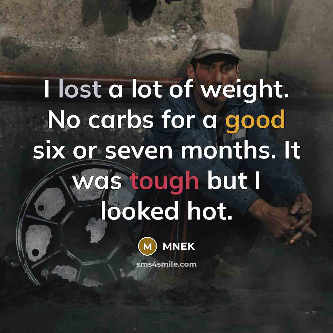 “I lost a lot of weight. No carbs for a…” quote by MNEK