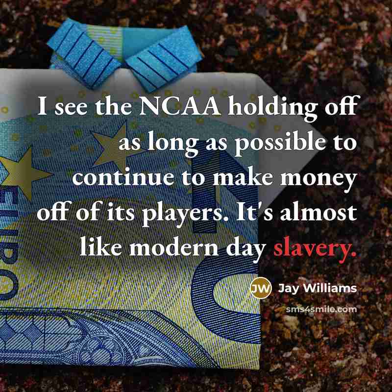 “I see the NCAA holding off as long as possible…” quote by Jay Williams