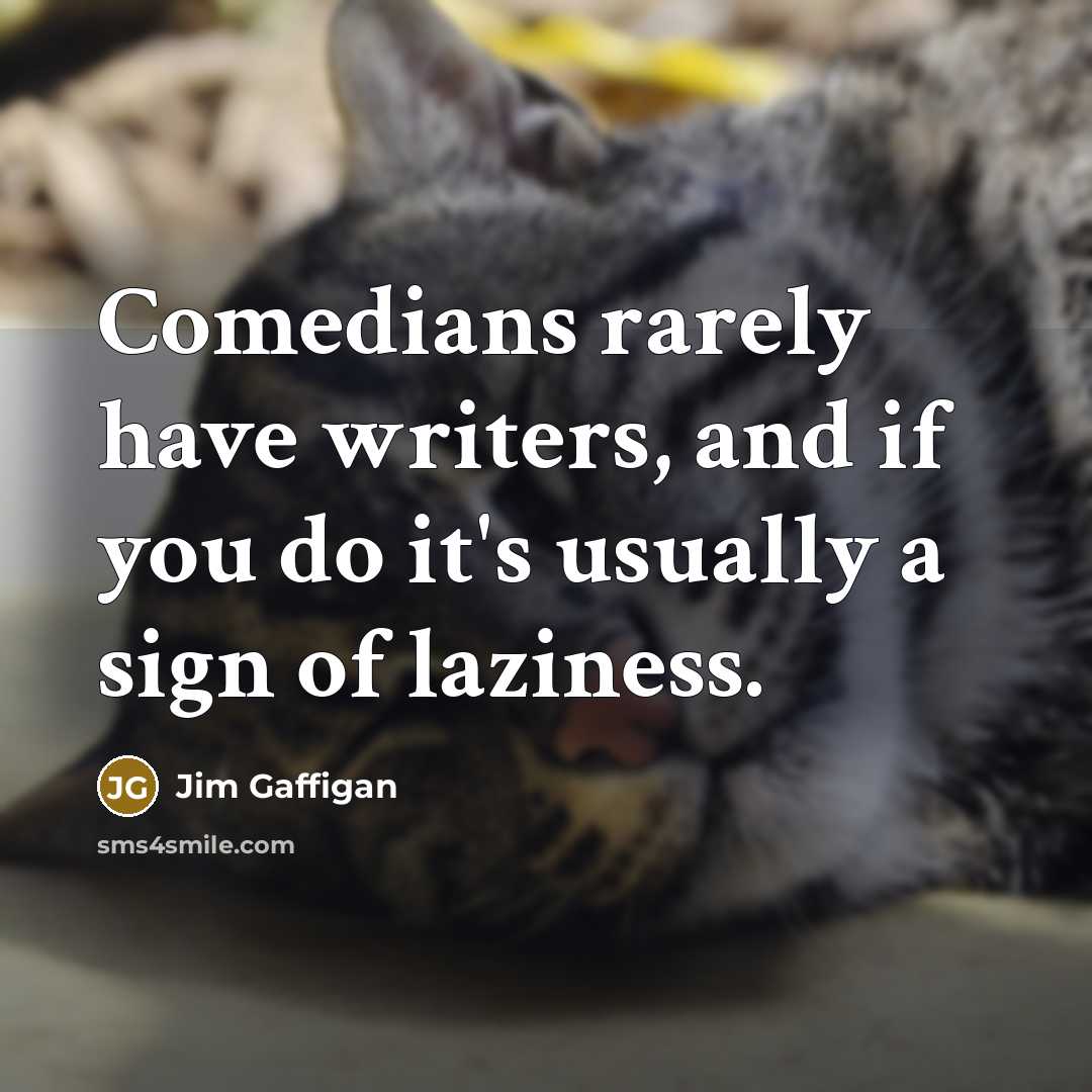 “Comedians rarely have writers, and if you do it's usually…” quote by Jim Gaffigan