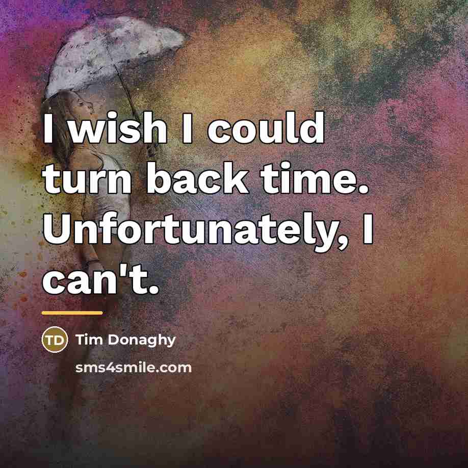 “I wish I could turn back time. Unfortunately, I can't.…” quote by Tim Donaghy