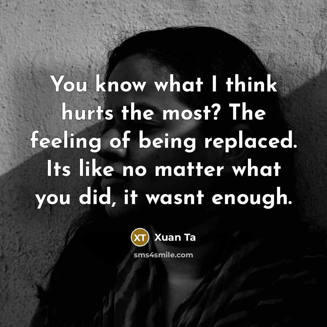 “You know what I think hurts the most? The feeling…” quote by Xuan Ta