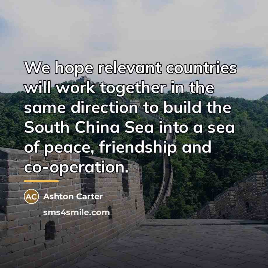 “We hope relevant countries will work together in the same…” quote by Ashton Carter