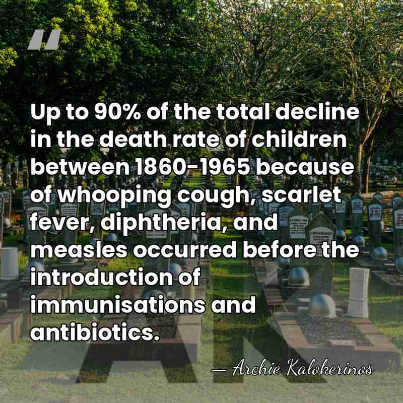 Up to 90% of the total decline in the death rate of&hellip; - Archie Kalokerinos