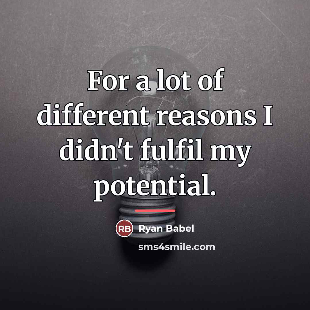 “For a lot of different reasons I didn't fulfil my…” quote by Ryan Babel
