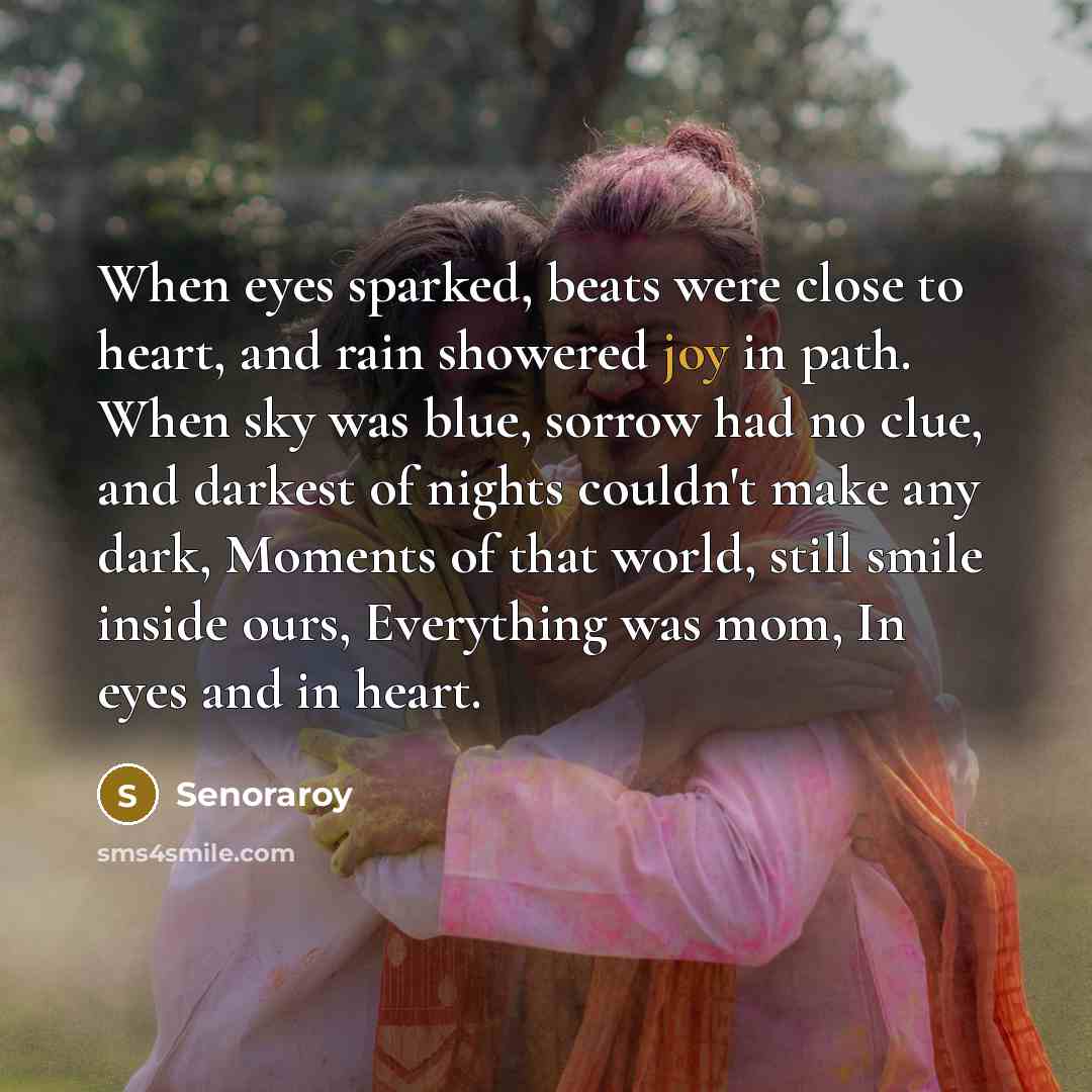 “When eyes sparked, beats were close to heart, and rain…” quote by Senoraroy