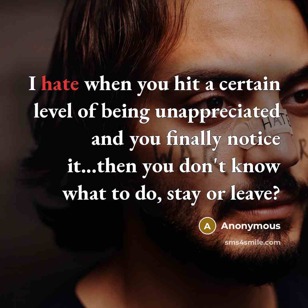 “I hate when you hit a certain level of being…” quote by Anonymous