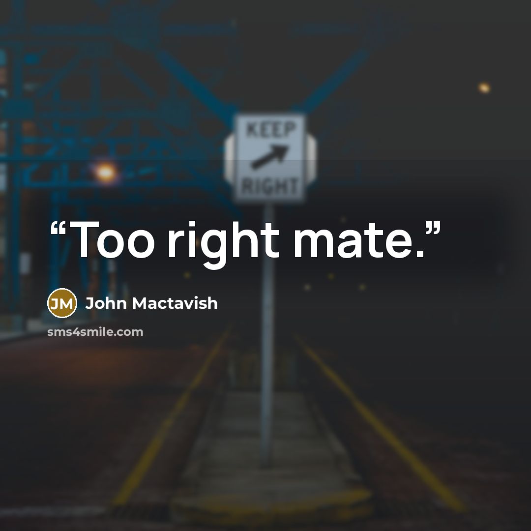 “Too right mate.” quote by John Mactavish