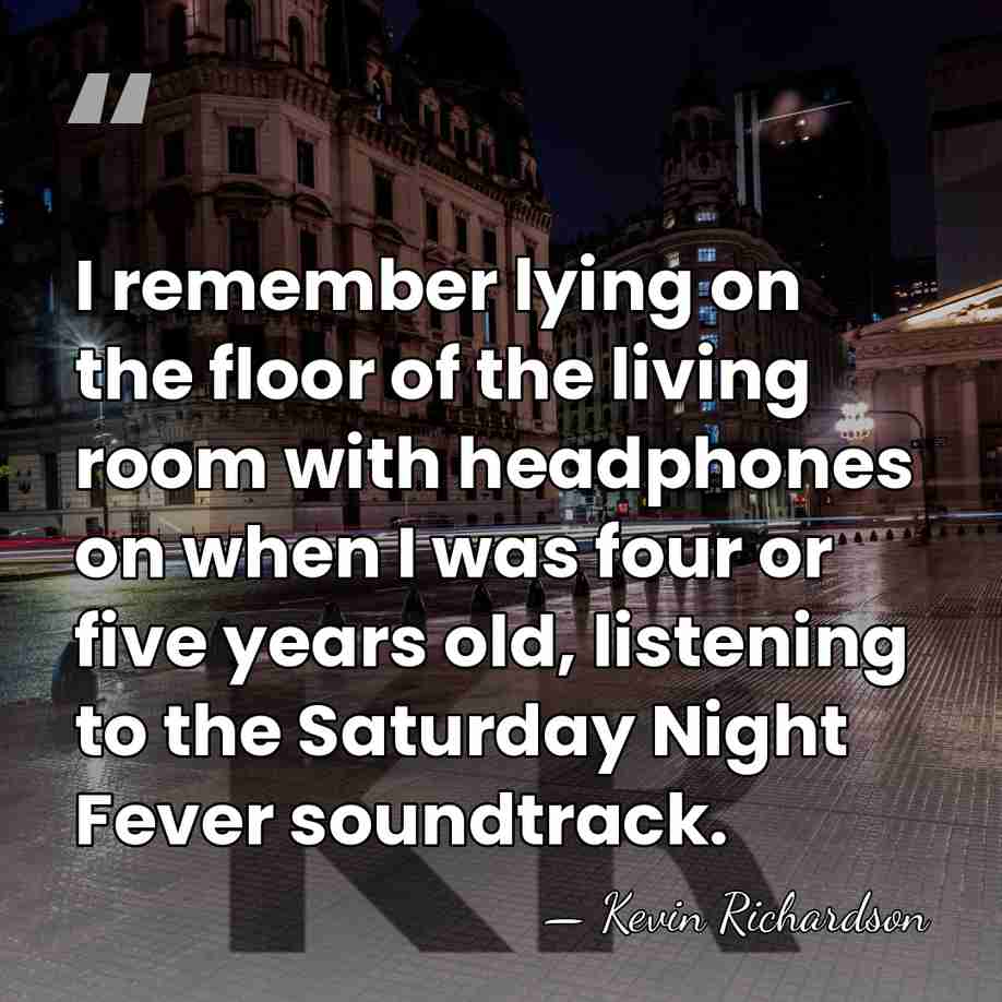 I remember lying on the floor of the living room with headphones&hellip; - Kevin Richardson