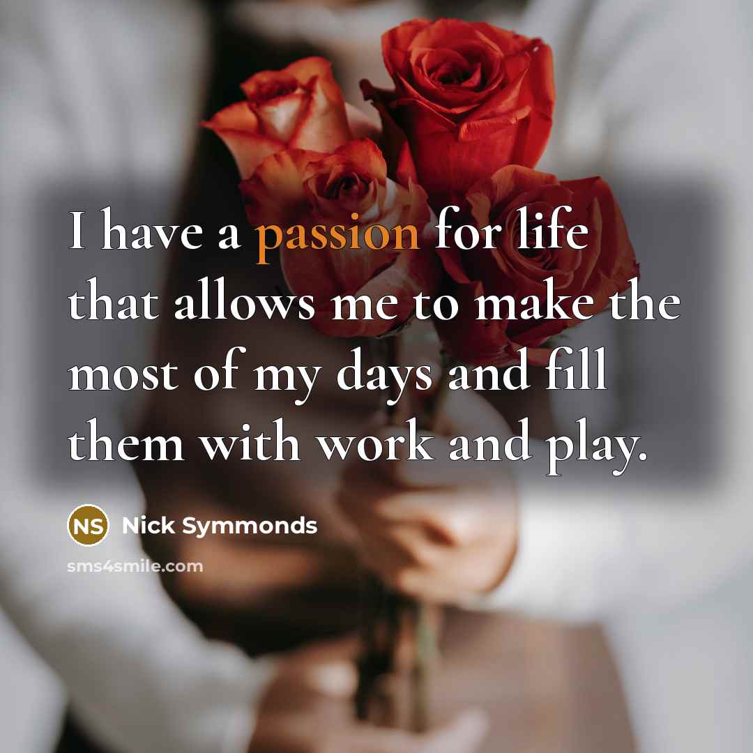 “I have a passion for life that allows me to…” quote by Nick Symmonds