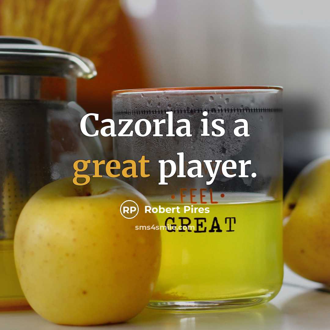 “Cazorla is a great player.” quote by Robert Pires