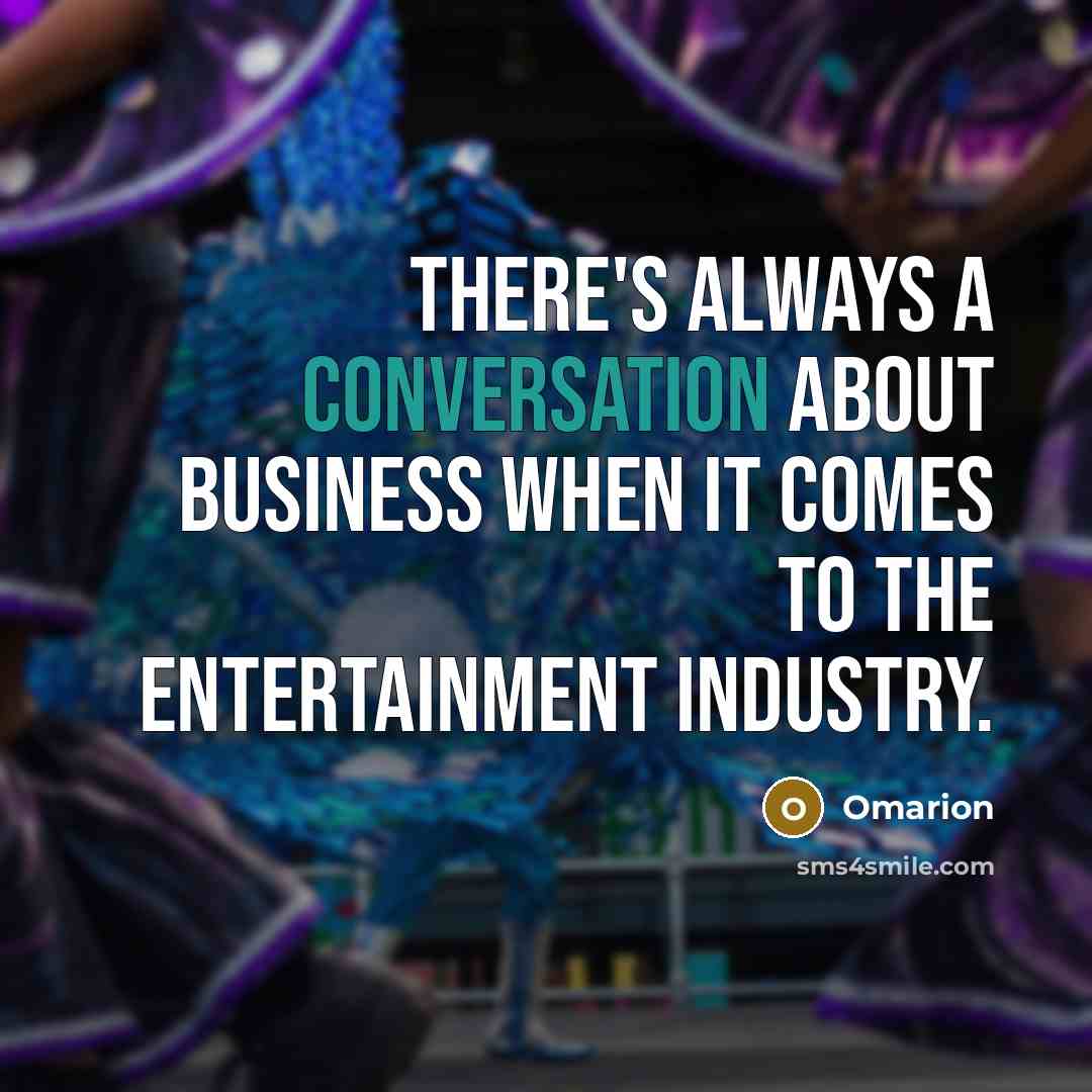 “There's always a conversation about business when it comes to…” quote by Omarion