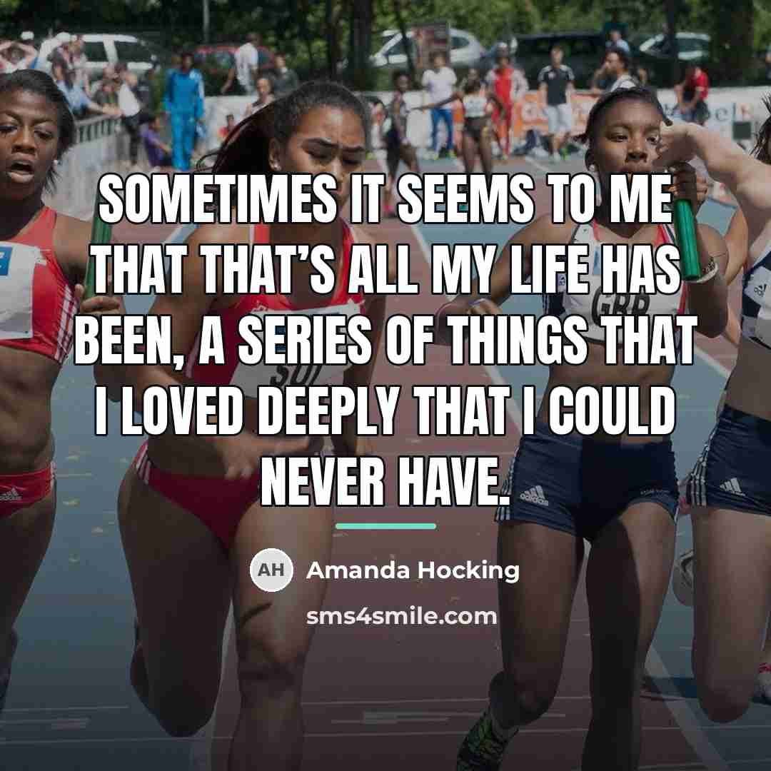 “Sometimes it seems to me that that’s all my life…” quote by Amanda Hocking