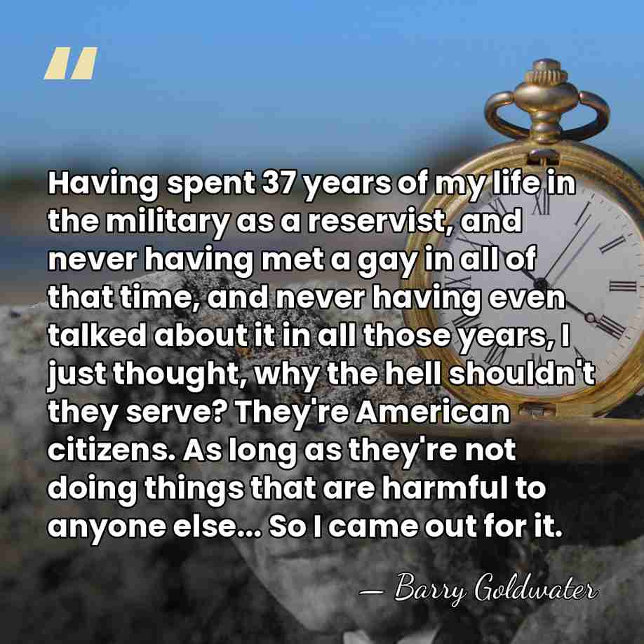 Having spent 37 years of my life in the military as a&hellip; - Barry Goldwater