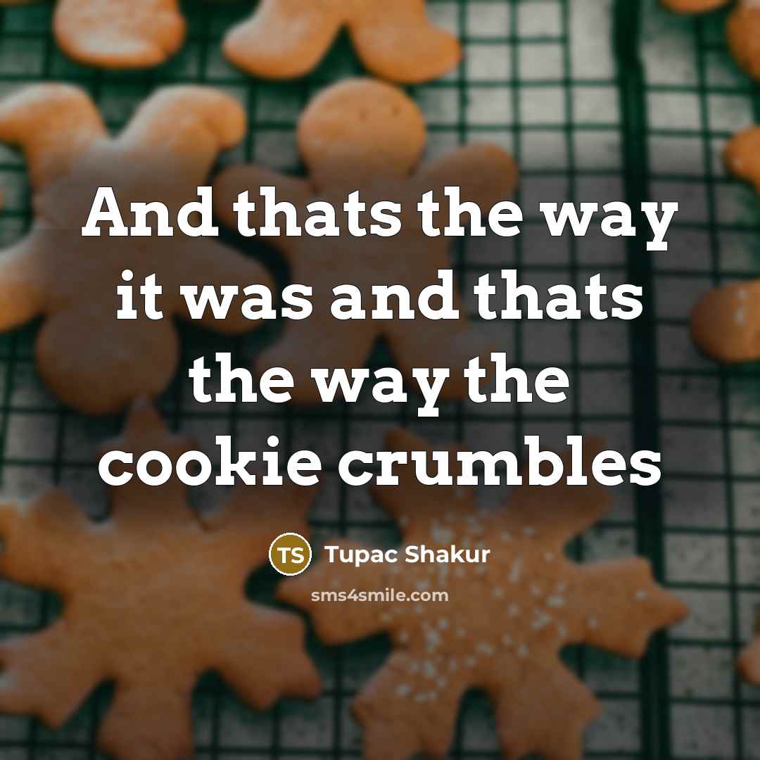 “And thats the way it was and thats the way…” quote by Tupac Shakur