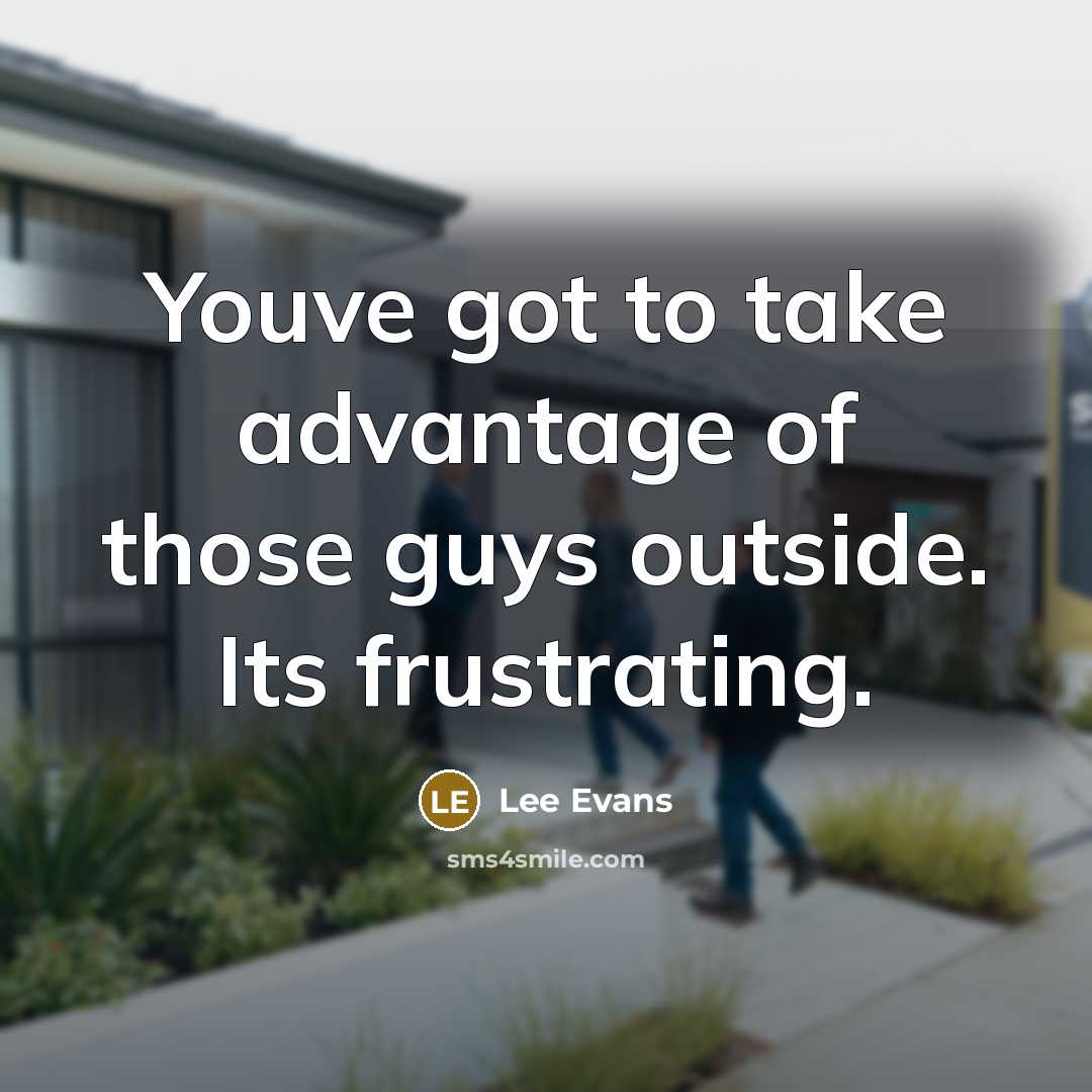 “Youve got to take advantage of those guys outside. Its…” quote by Lee Evans