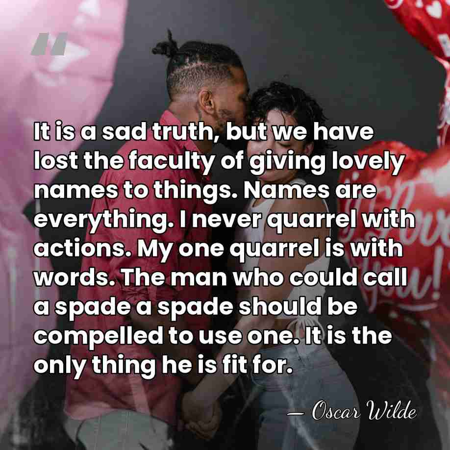 It is a sad truth, but we have lost the faculty of&hellip; - Oscar Wilde