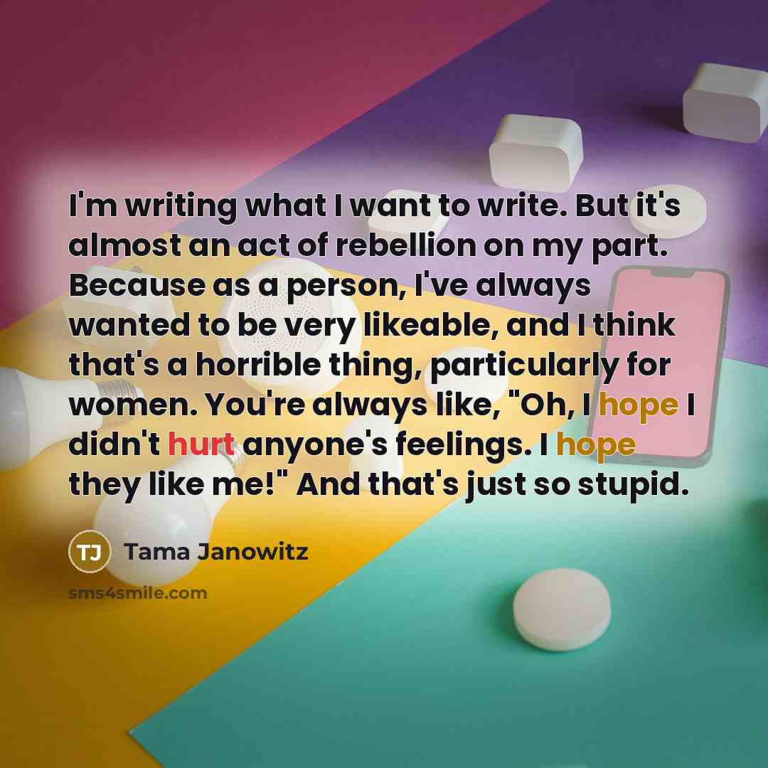 “I'm writing what I want to write. But it's almost…” quote by Tama Janowitz