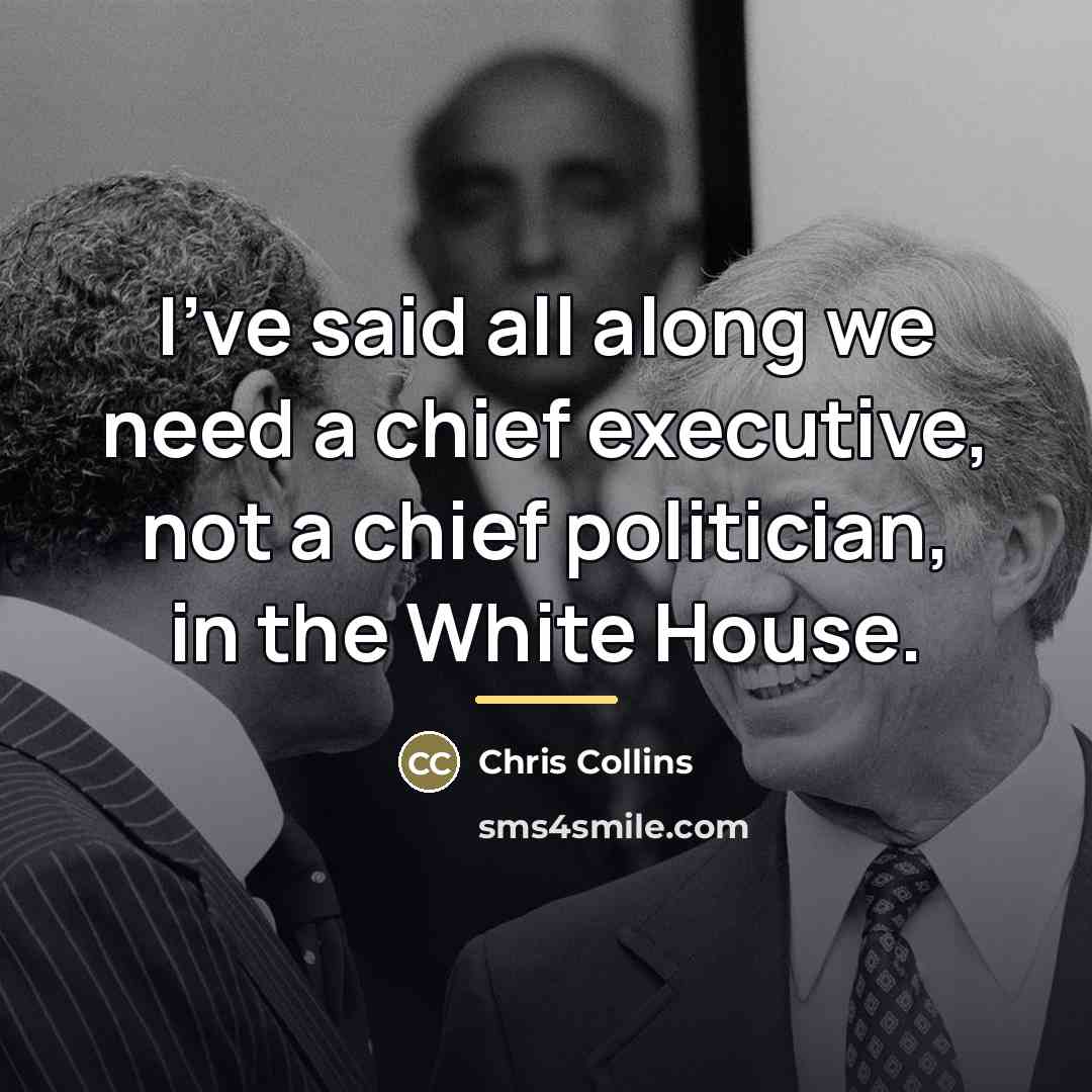 “I've said all along we need a chief executive, not…” quote by Chris Collins