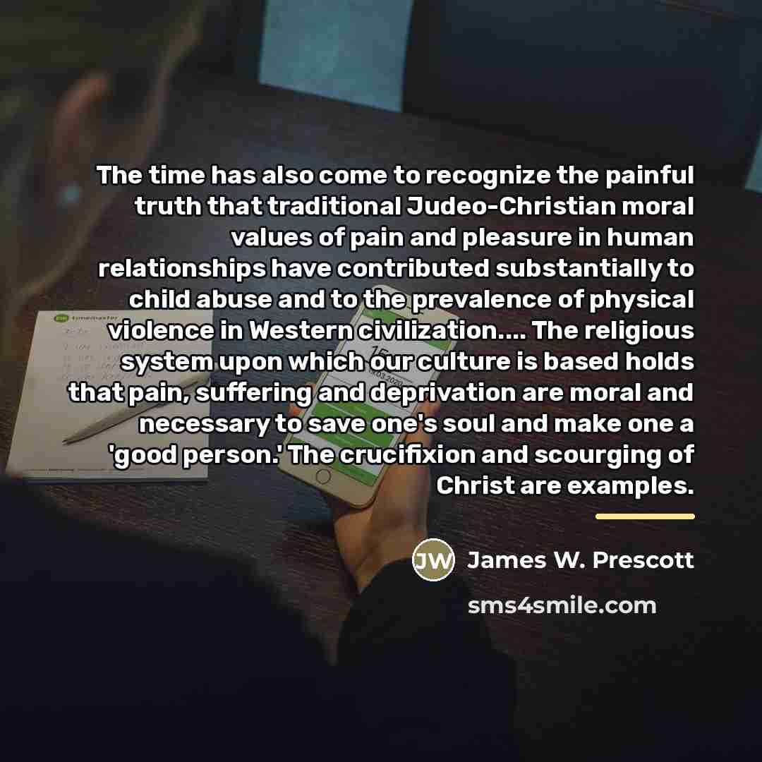 “The time has also come to recognize the painful truth…” quote by James W. Prescott