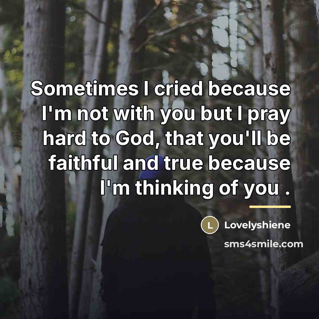 “Sometimes I cried because I'm not with you but I…” quote by Lovelyshiene