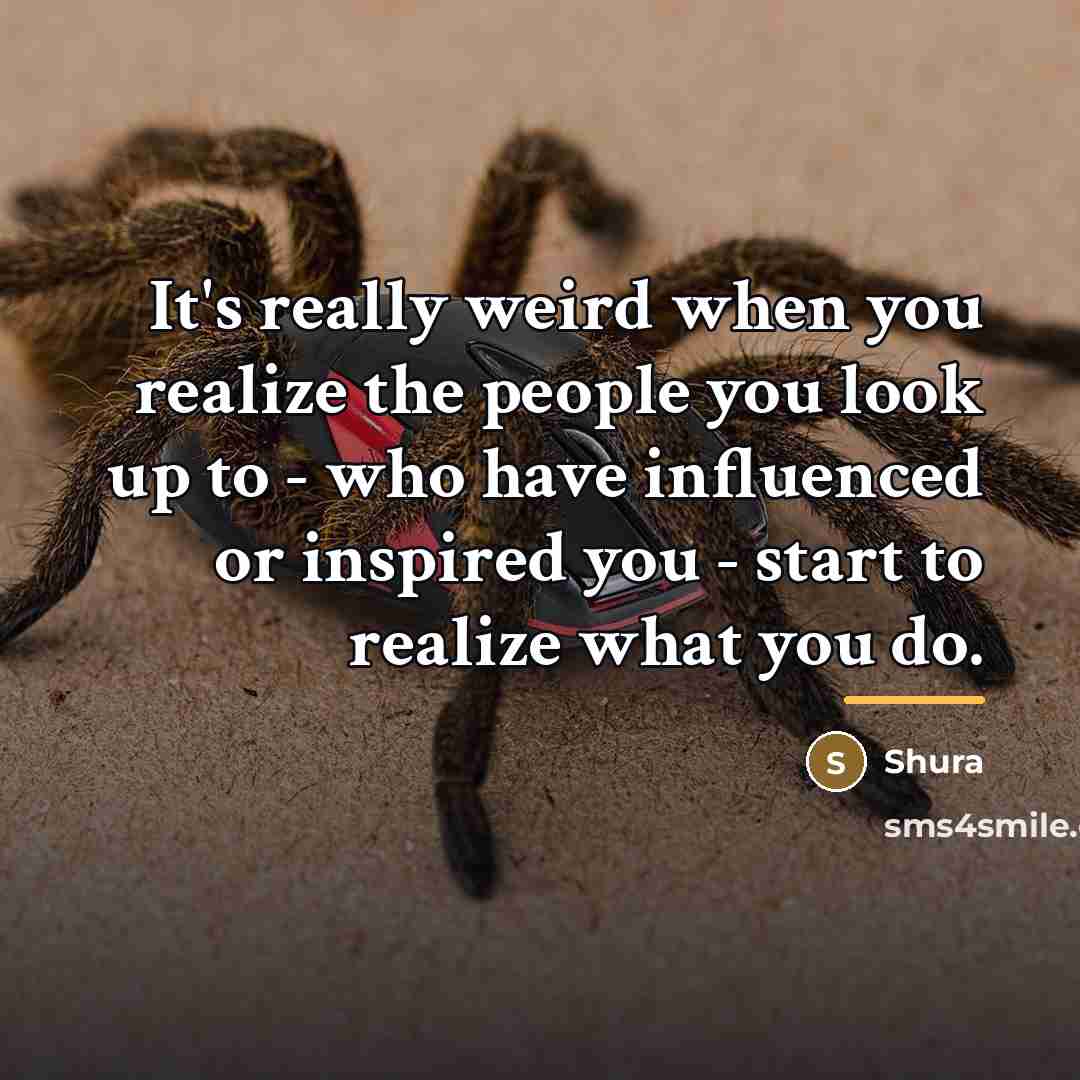 “It's really weird when you realize the people you look…” quote by Shura