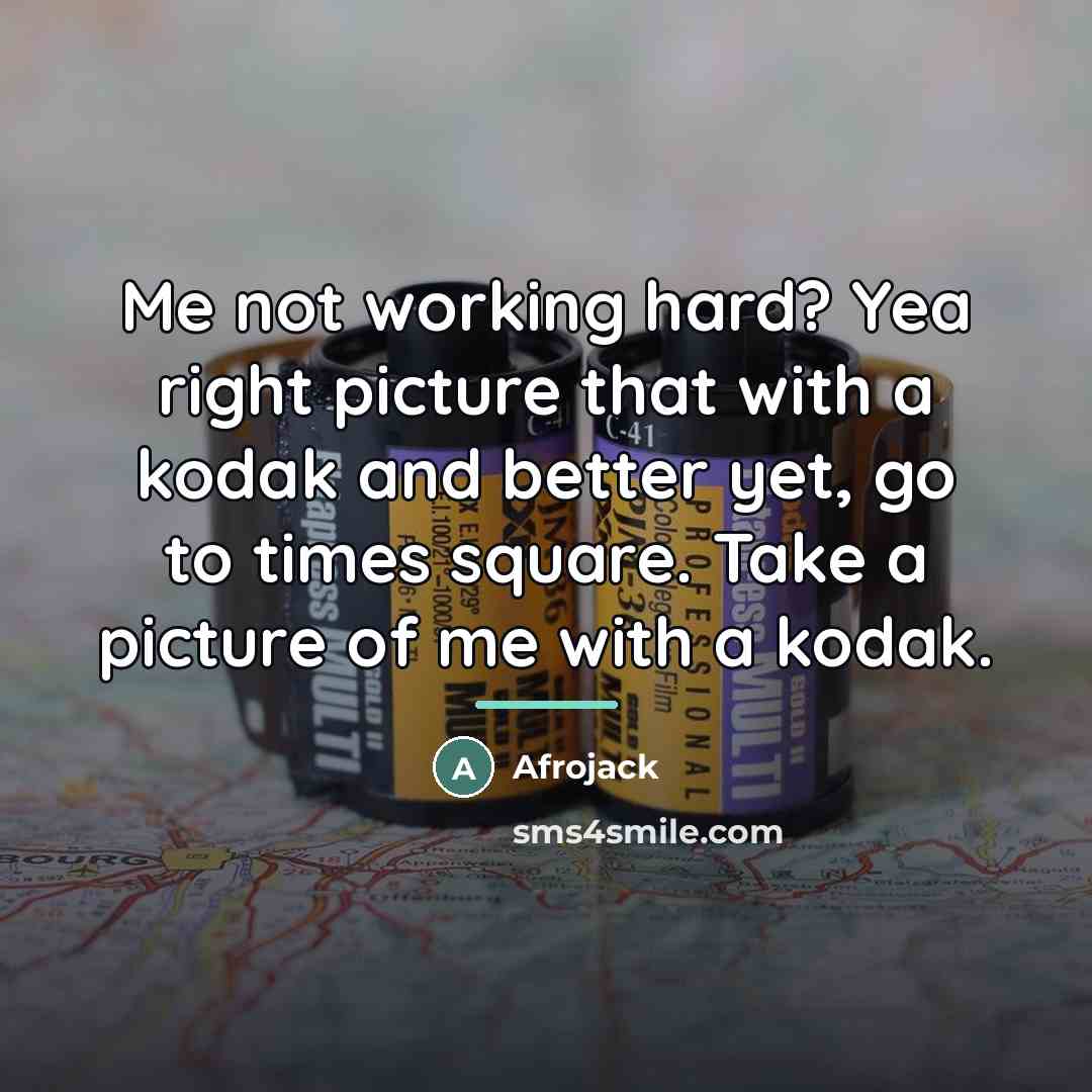 “Me not working hard? Yea right picture that with a…” quote by Afrojack