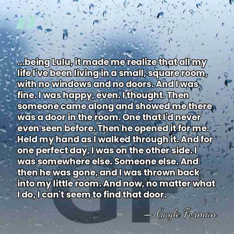 ...being Lulu, it made me realize that all my life I've been&hellip; - Gayle Forman