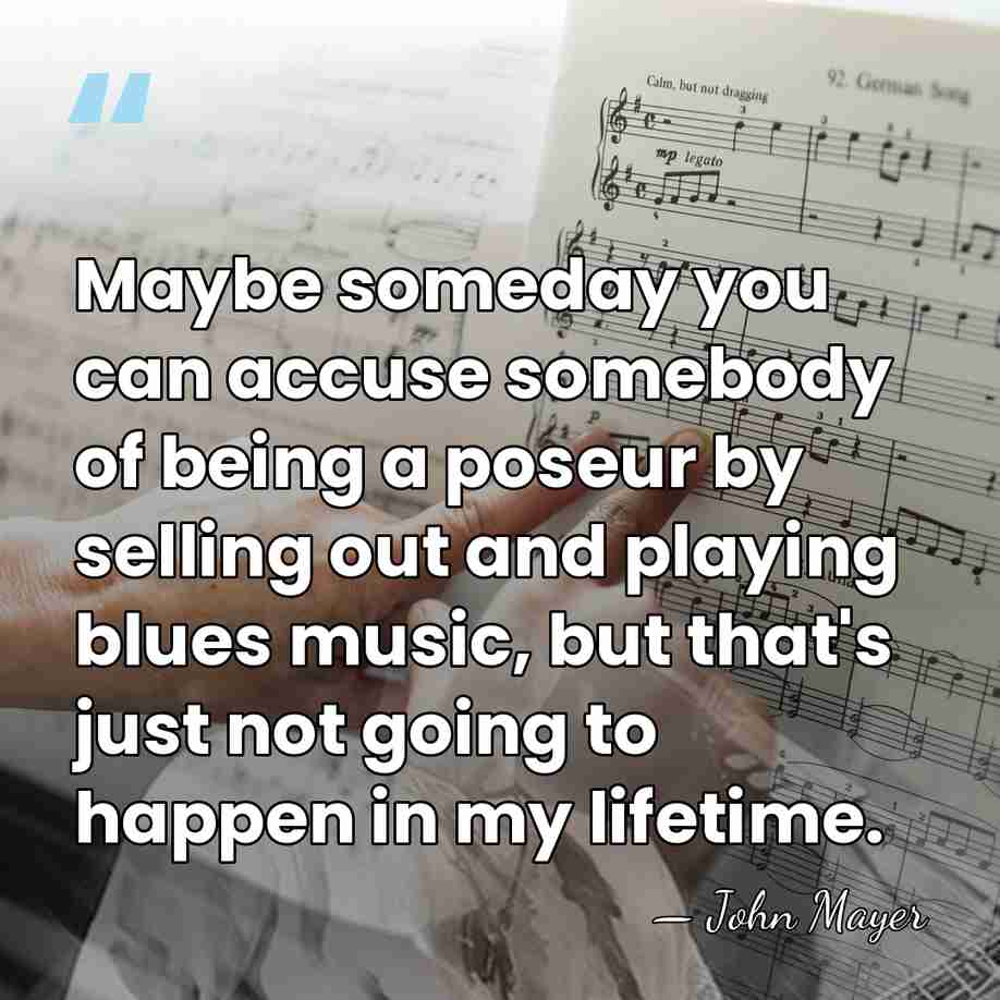 Maybe someday you can accuse somebody of being a poseur by selling&hellip; - John Mayer