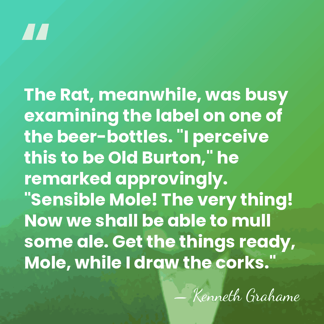 The Rat, meanwhile, was busy examining the label on one of the&hellip; - Kenneth Grahame