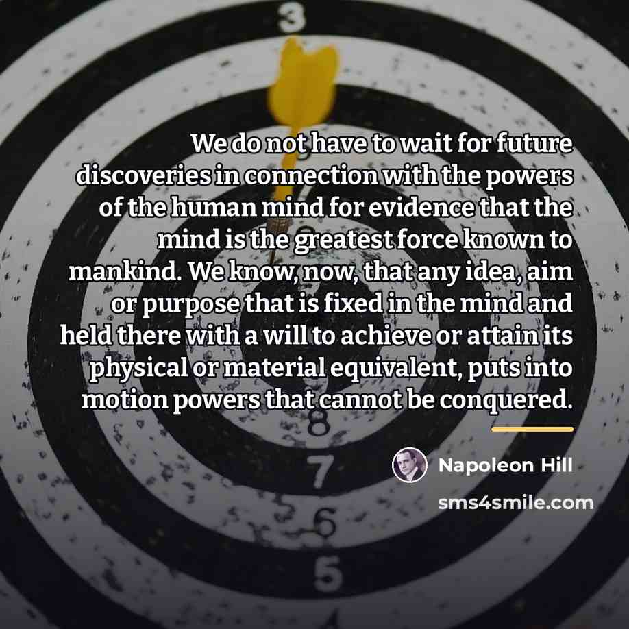 “We do not have to wait for future discoveries in…” quote by Napoleon Hill