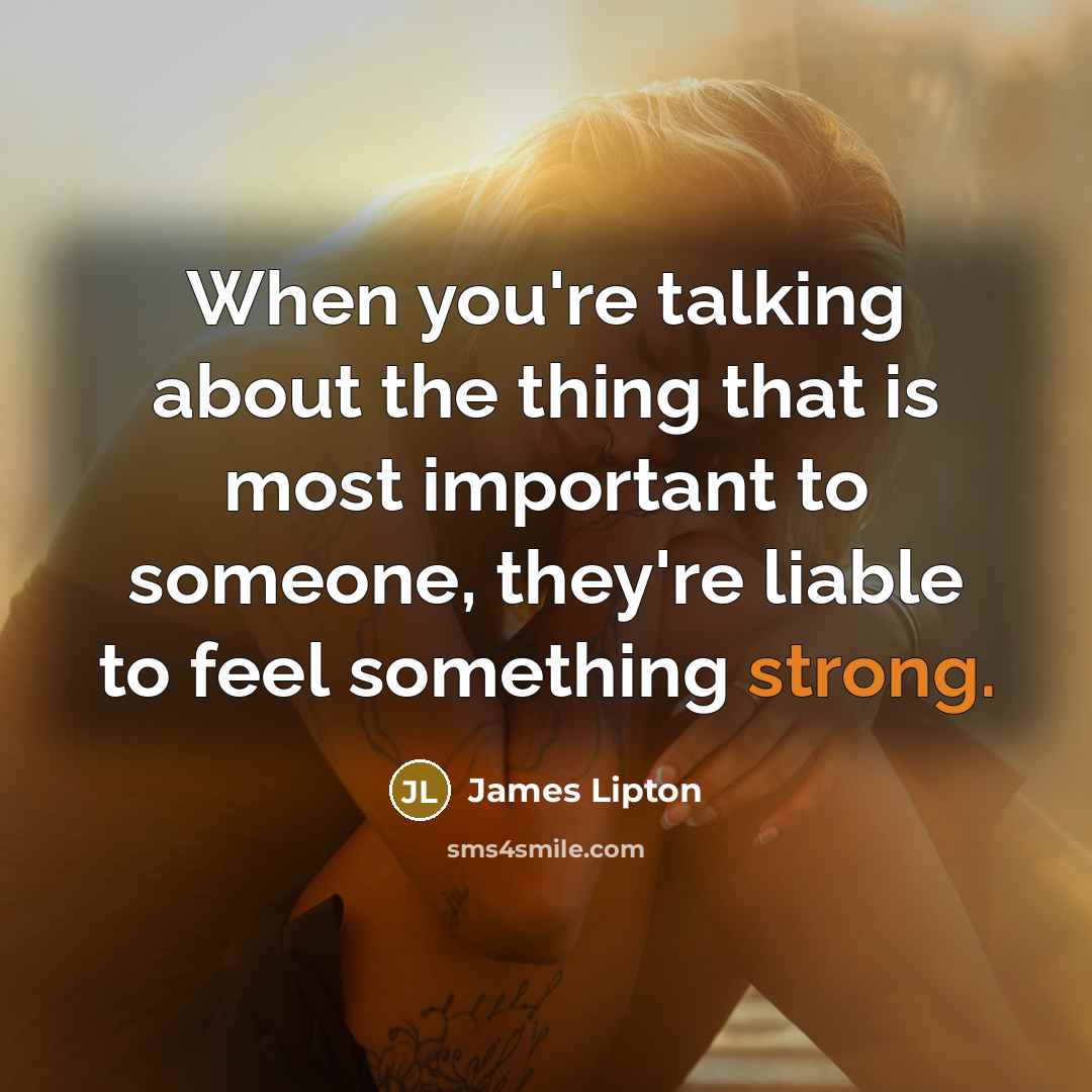“When you're talking about the thing that is most important…” quote by James Lipton