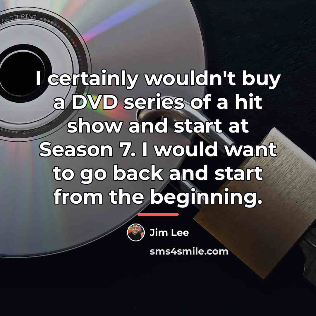“I certainly wouldn't buy a DVD series of a hit…” quote by Jim Lee