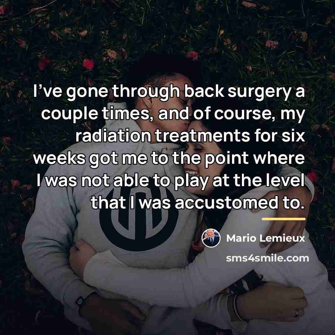 “I've gone through back surgery a couple times, and of…” quote by Mario Lemieux