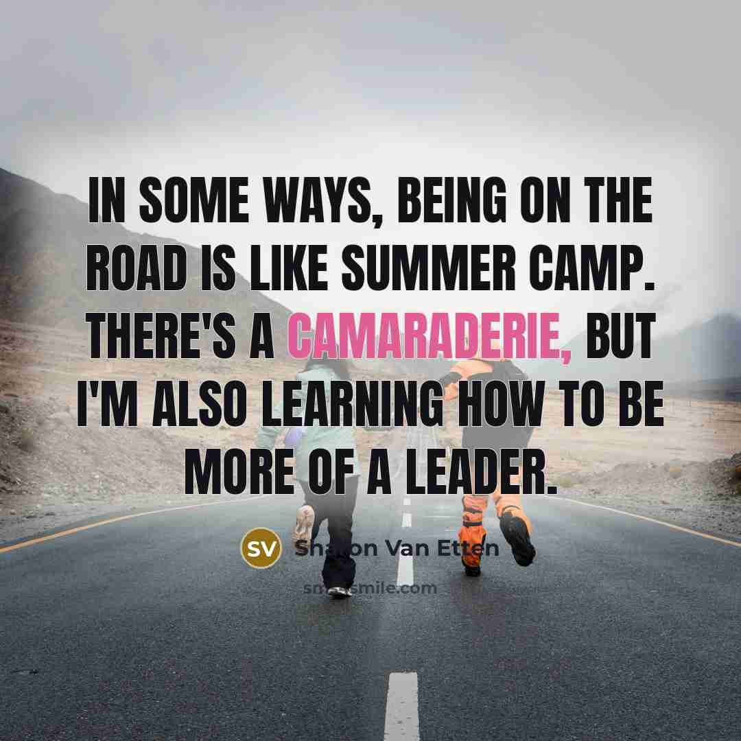 “In some ways, being on the road is like summer…” quote by Sharon Van Etten