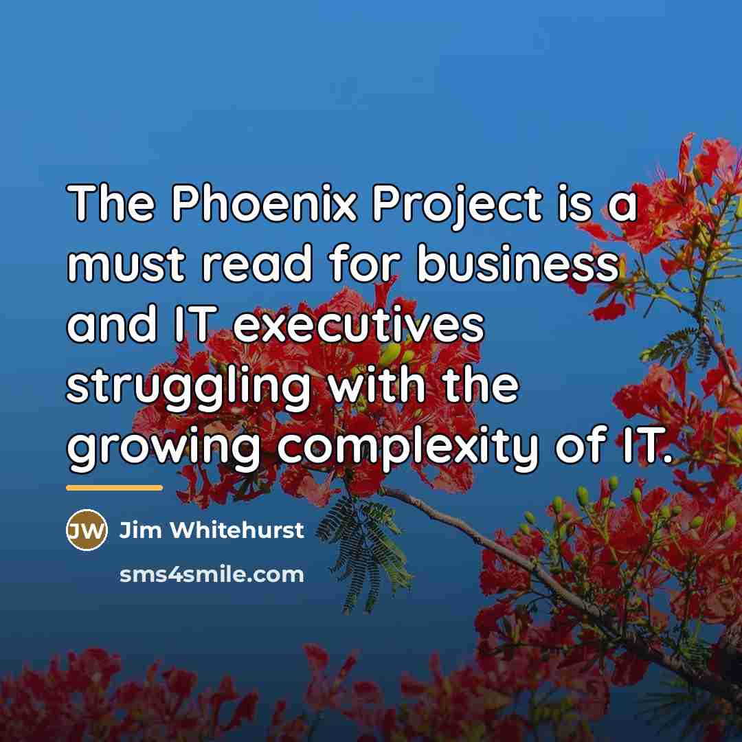 “The Phoenix Project is a must read for business and…” quote by Jim Whitehurst