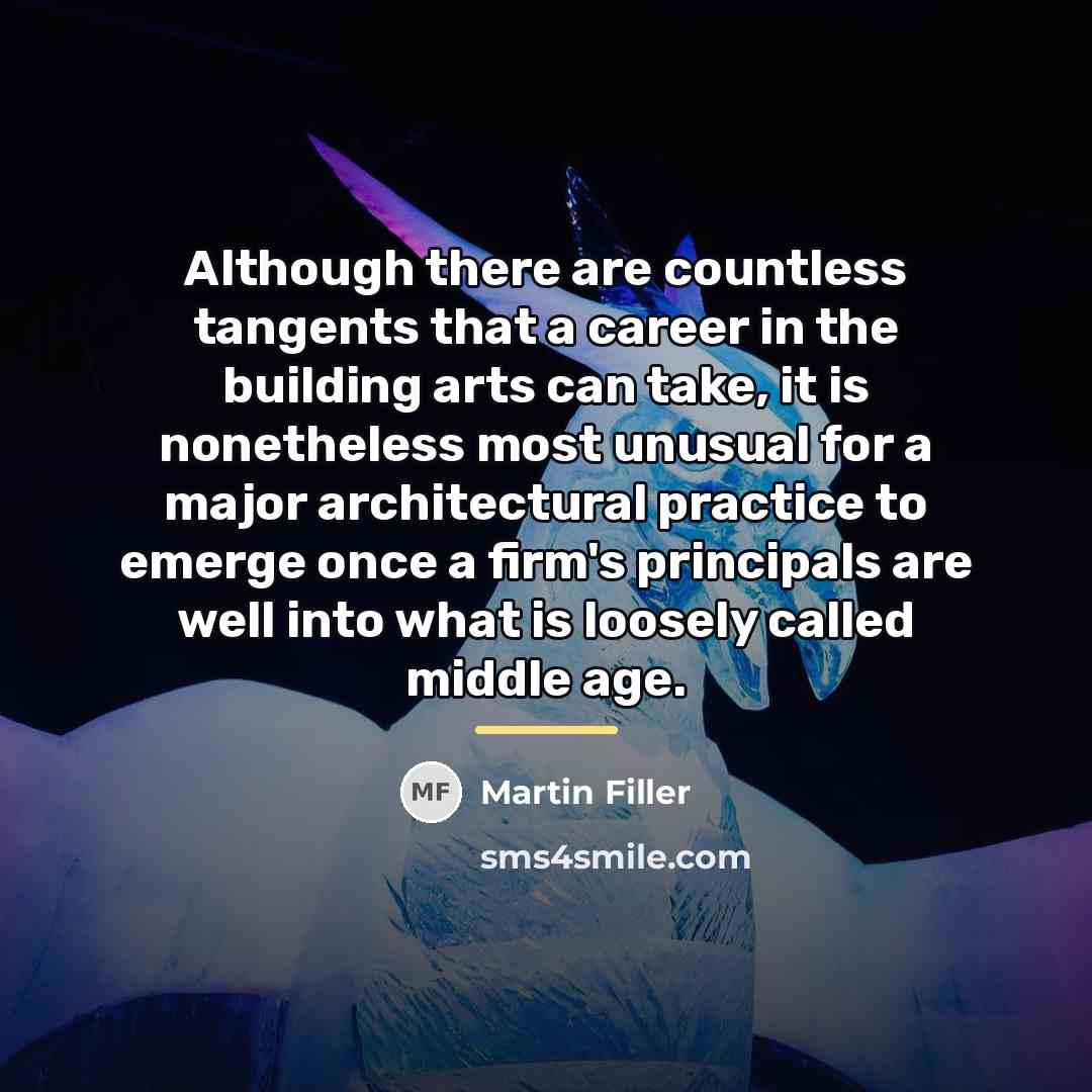 “Although there are countless tangents that a career in the…” quote by Martin Filler