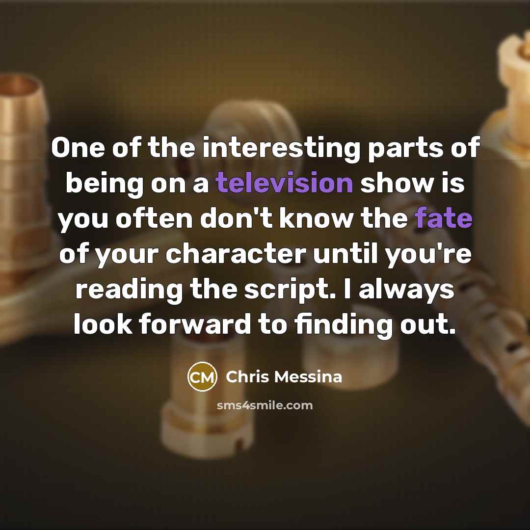 “One of the interesting parts of being on a television…” quote by Chris Messina