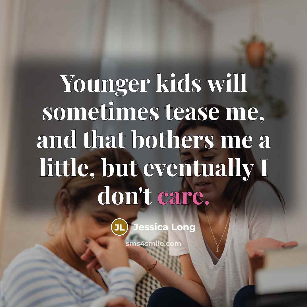 “Younger kids will sometimes tease me, and that bothers me…” quote by Jessica Long