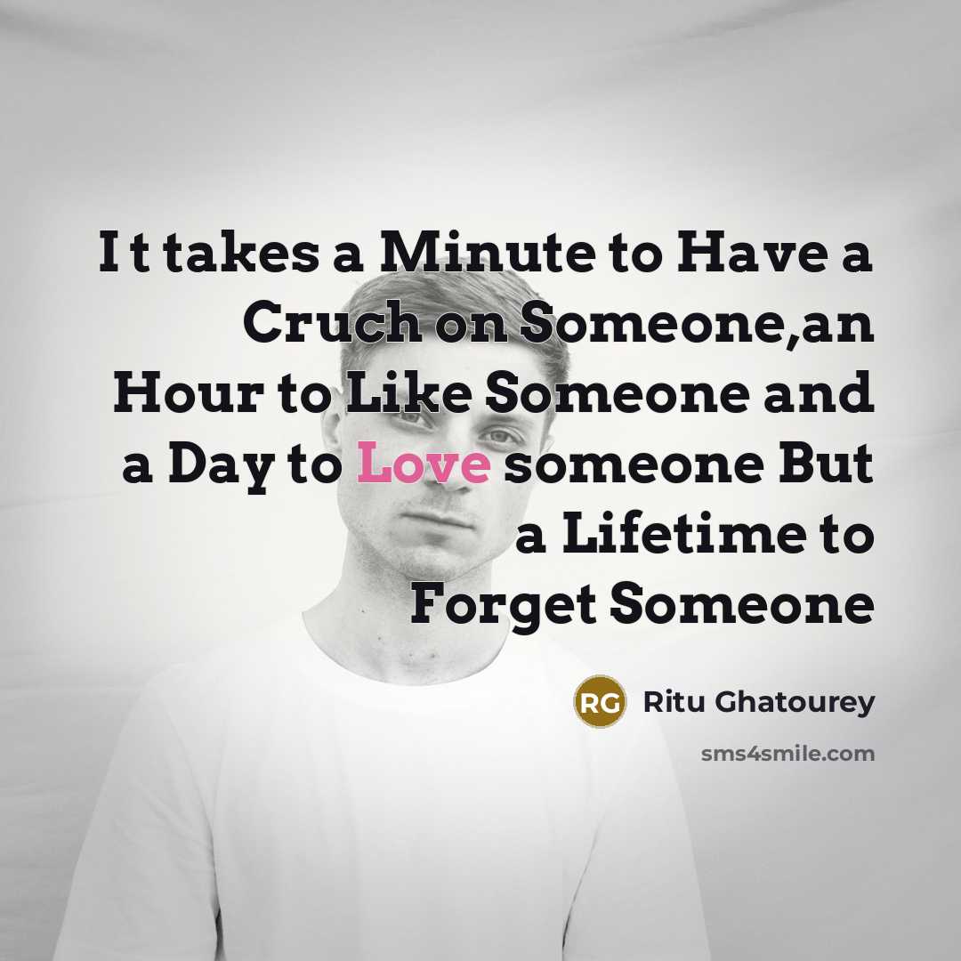 “I t takes a Minute to Have a Cruch on…” quote by Ritu Ghatourey