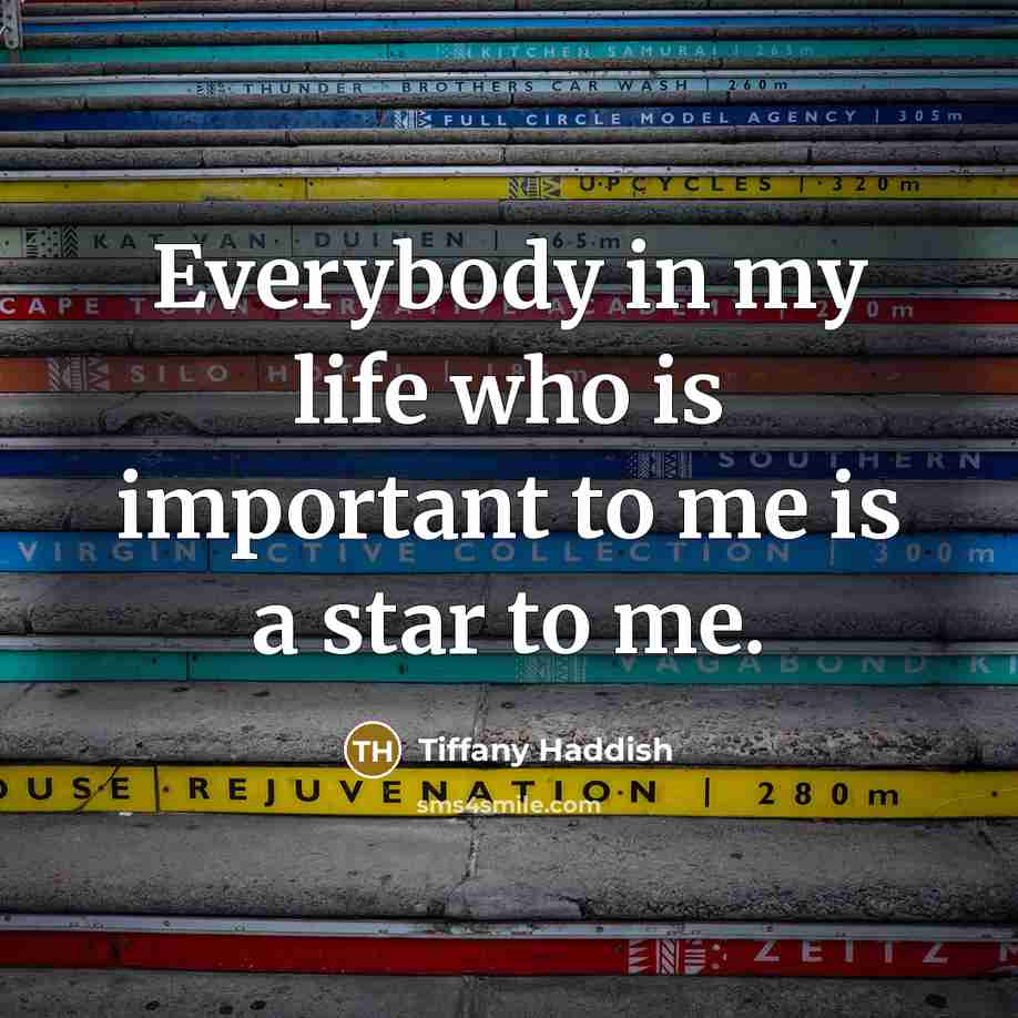 “Everybody in my life who is important to me is…” quote by Tiffany Haddish