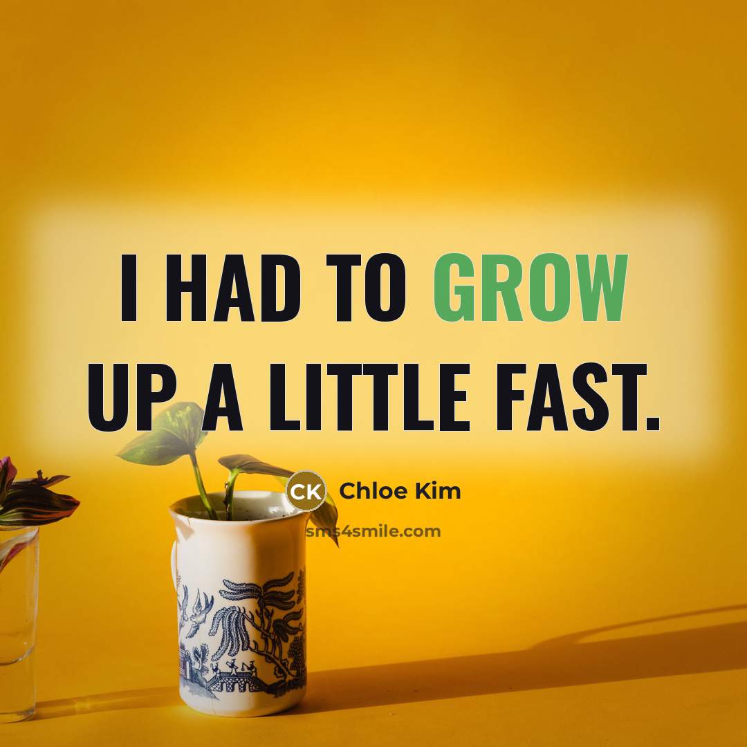 “I had to grow up a little fast.…” quote by Chloe Kim