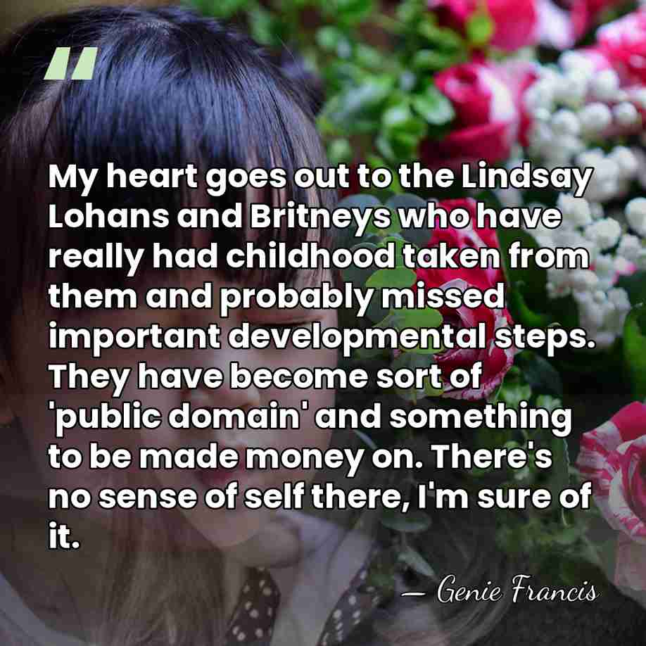 My heart goes out to the Lindsay Lohans and Britneys who have&hellip; - Genie Francis