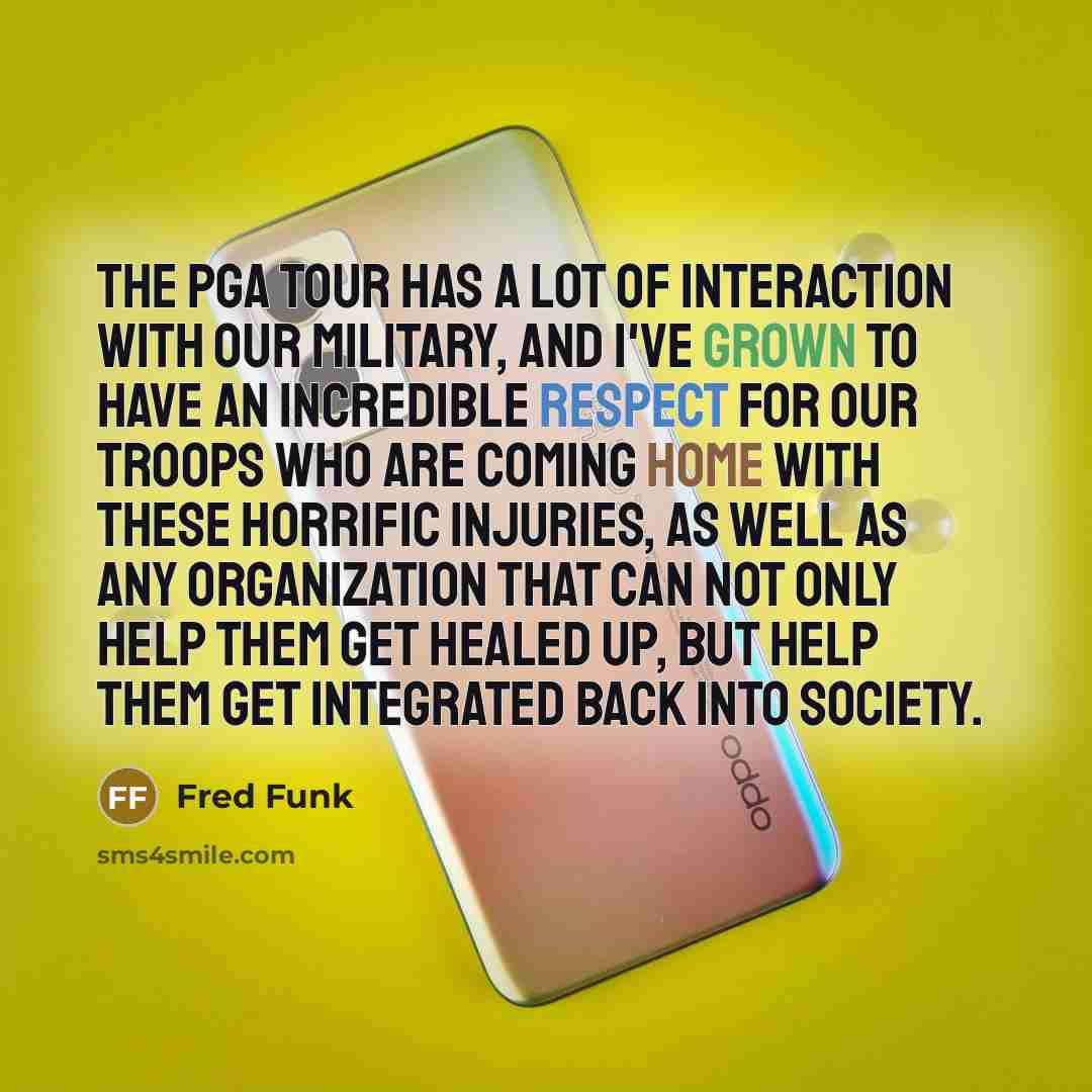 “The PGA Tour has a lot of interaction with our…” quote by Fred Funk