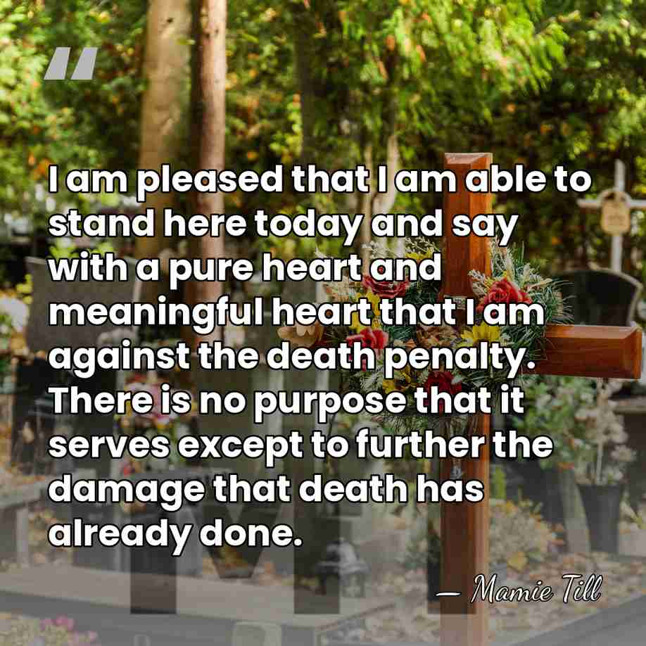 I am pleased that I am able to stand here today and&hellip; - Mamie Till