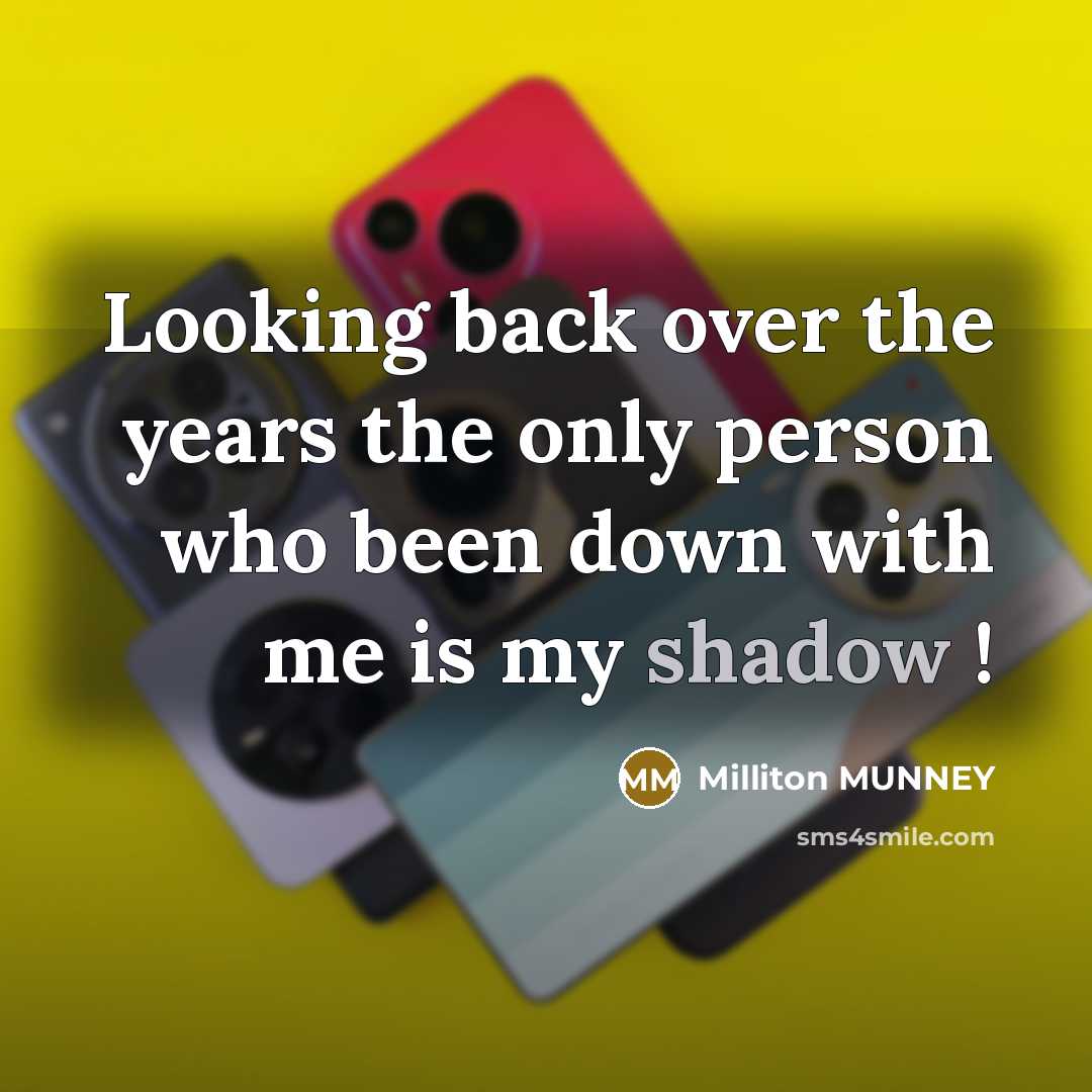 “Looking back over the years the only person who been…” quote by Milliton Munney
