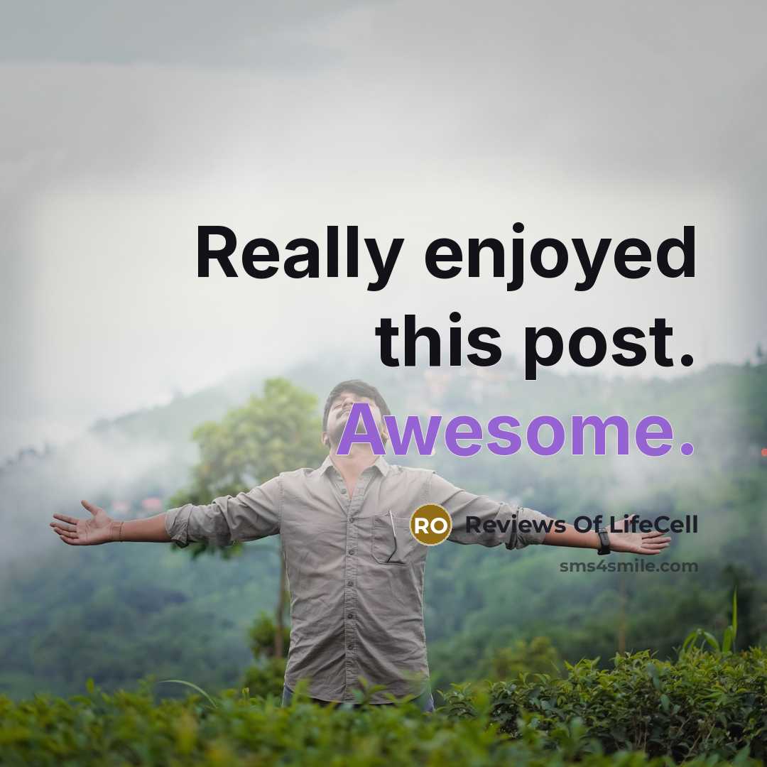 “Really enjoyed this post. Awesome.” quote by Reviews Of LifeCell