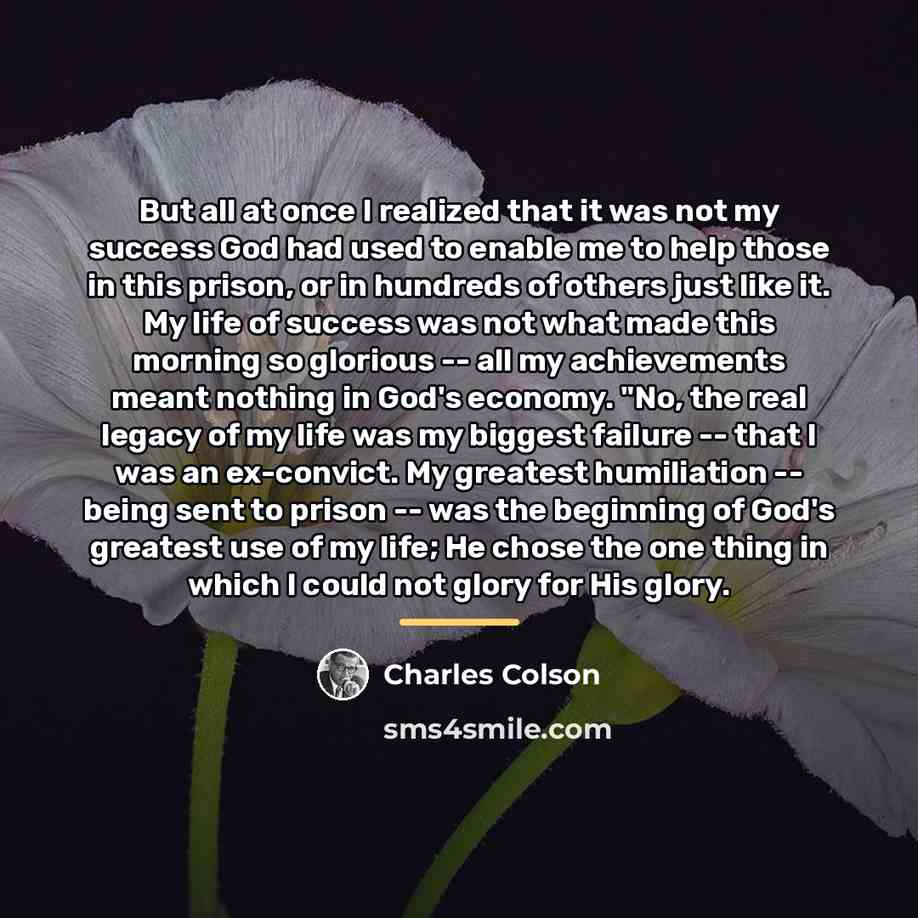 “But all at once I realized that it was not…” quote by Charles Colson