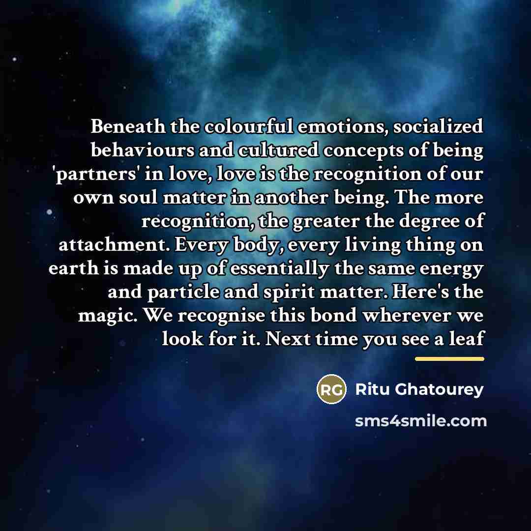 “Beneath the colourful emotions, socialized behaviours and cultured concepts of…” quote by Ritu Ghatourey