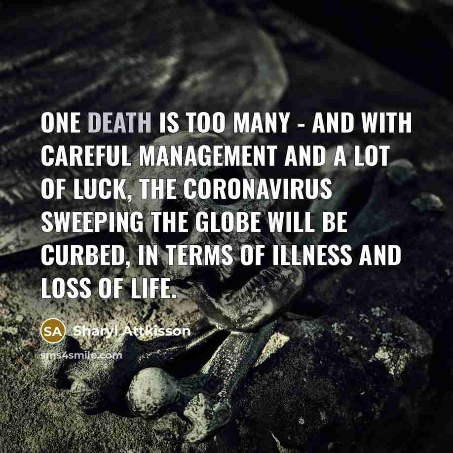“One death is too many - and with careful management…” quote by Sharyl Attkisson